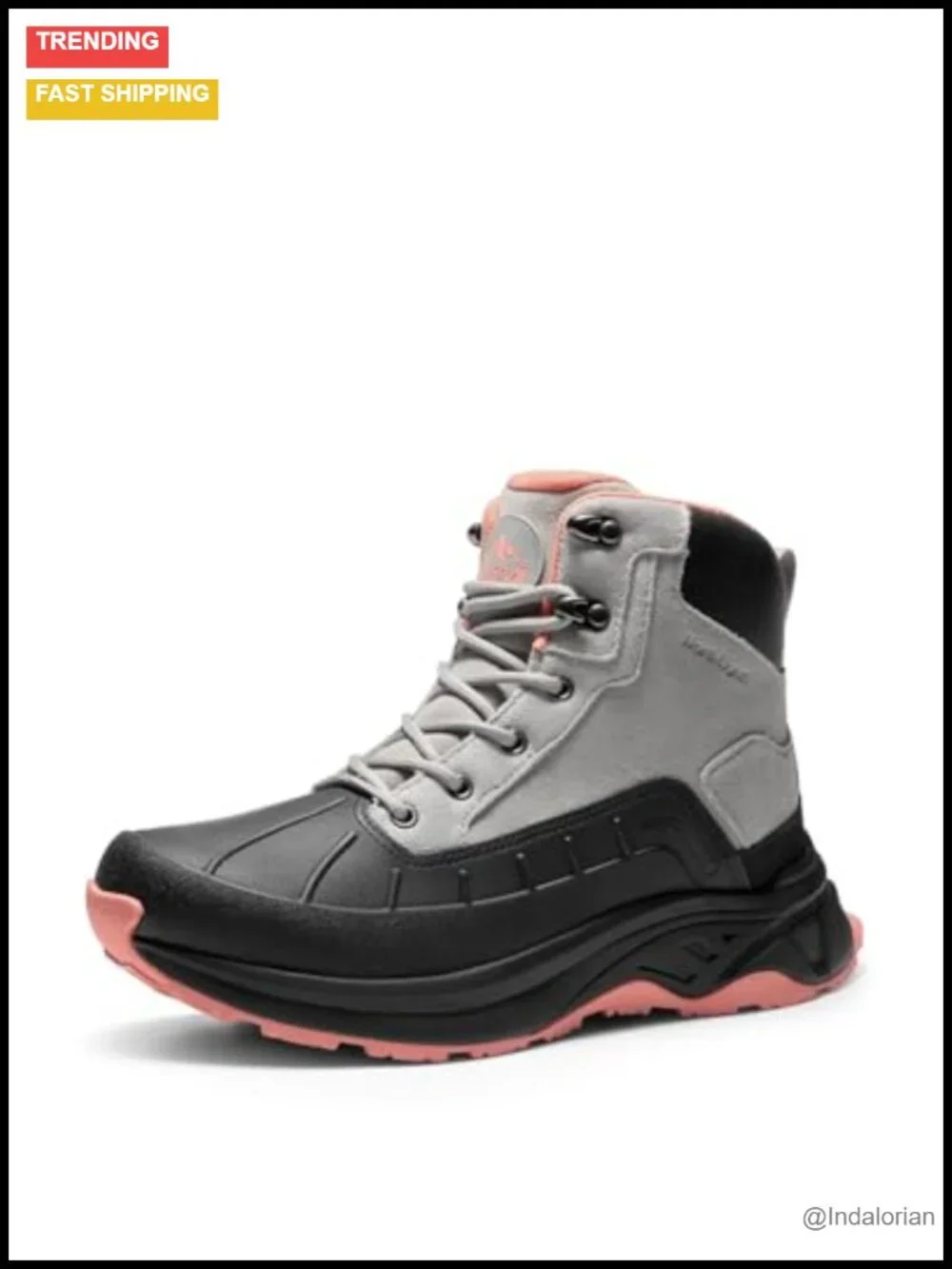 Waterproof Hiking Boots with Suede Upper and Non-Slip Outsole